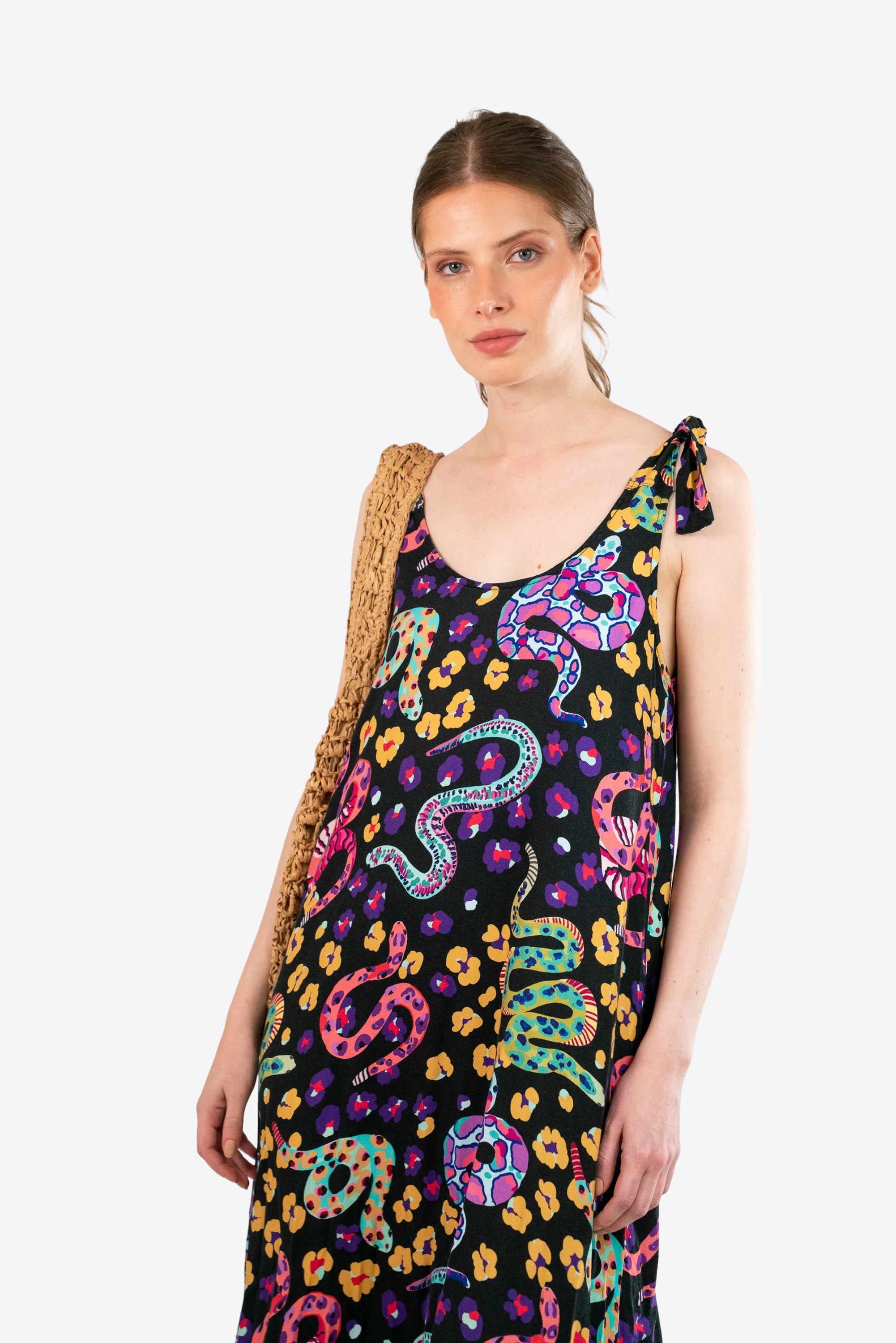 Vestido largo Astromelia Serpientes S26