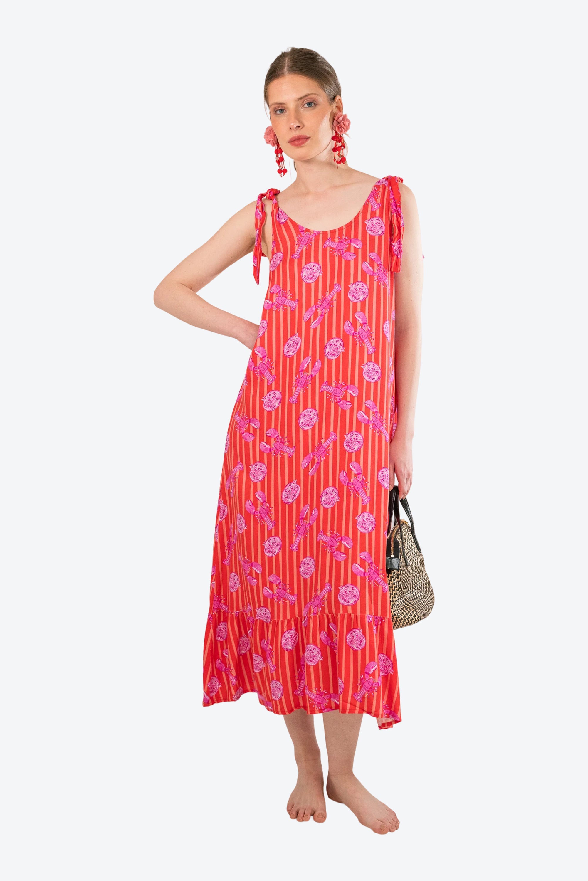 Vestido largo Astromelia Langosta S26