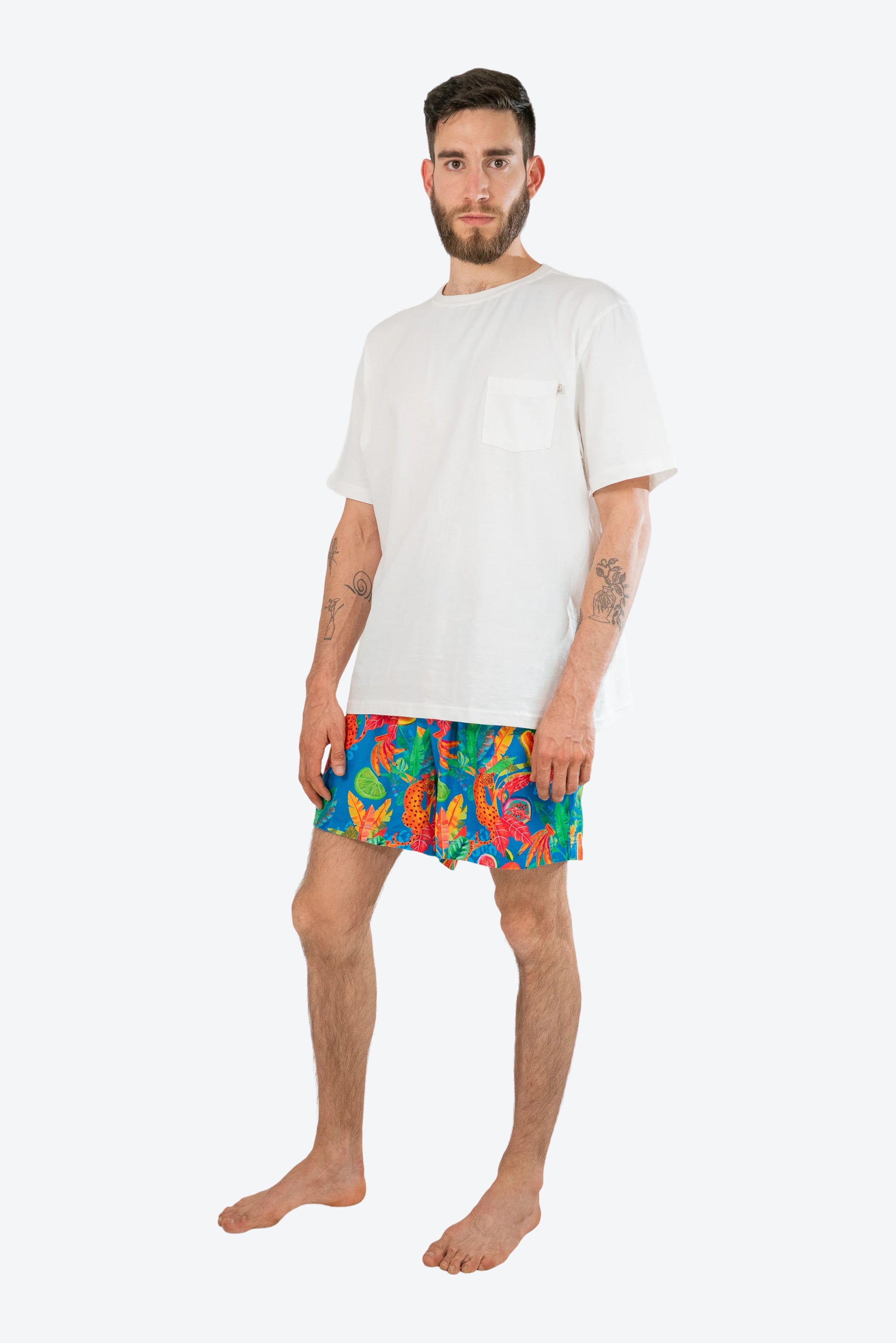 Pijama hombre Protea Leopardo Azul S26