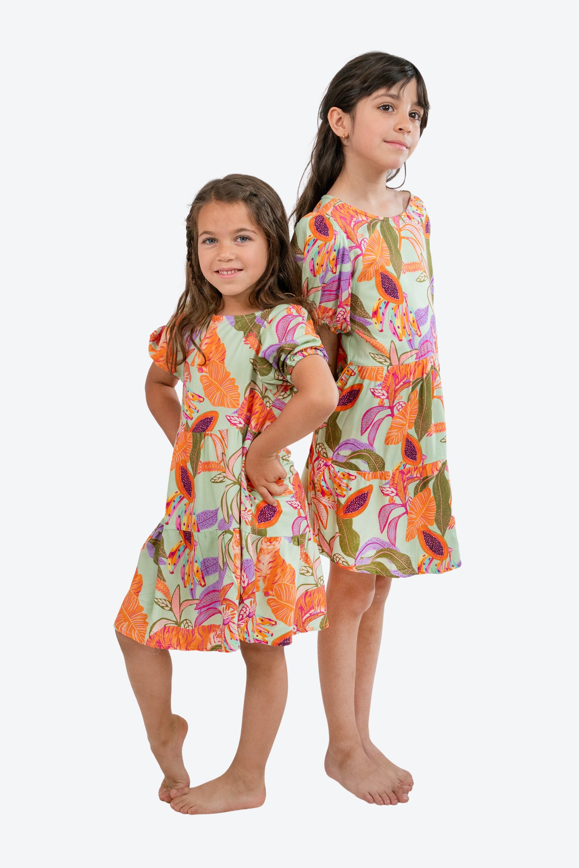 Vestido Infantil Magnolia Tigre S26