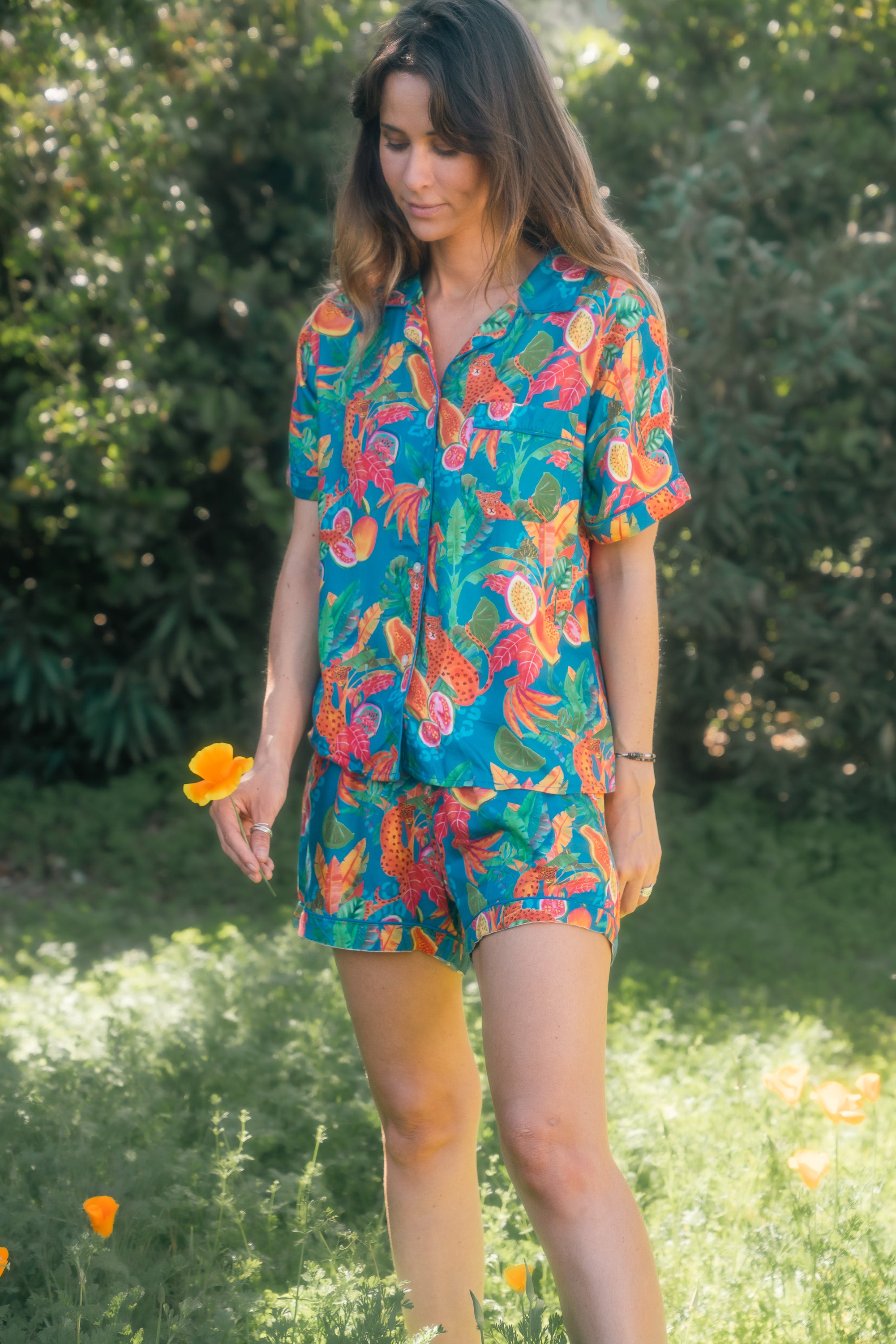 Pijama Tulipan Leopardo Azul S26