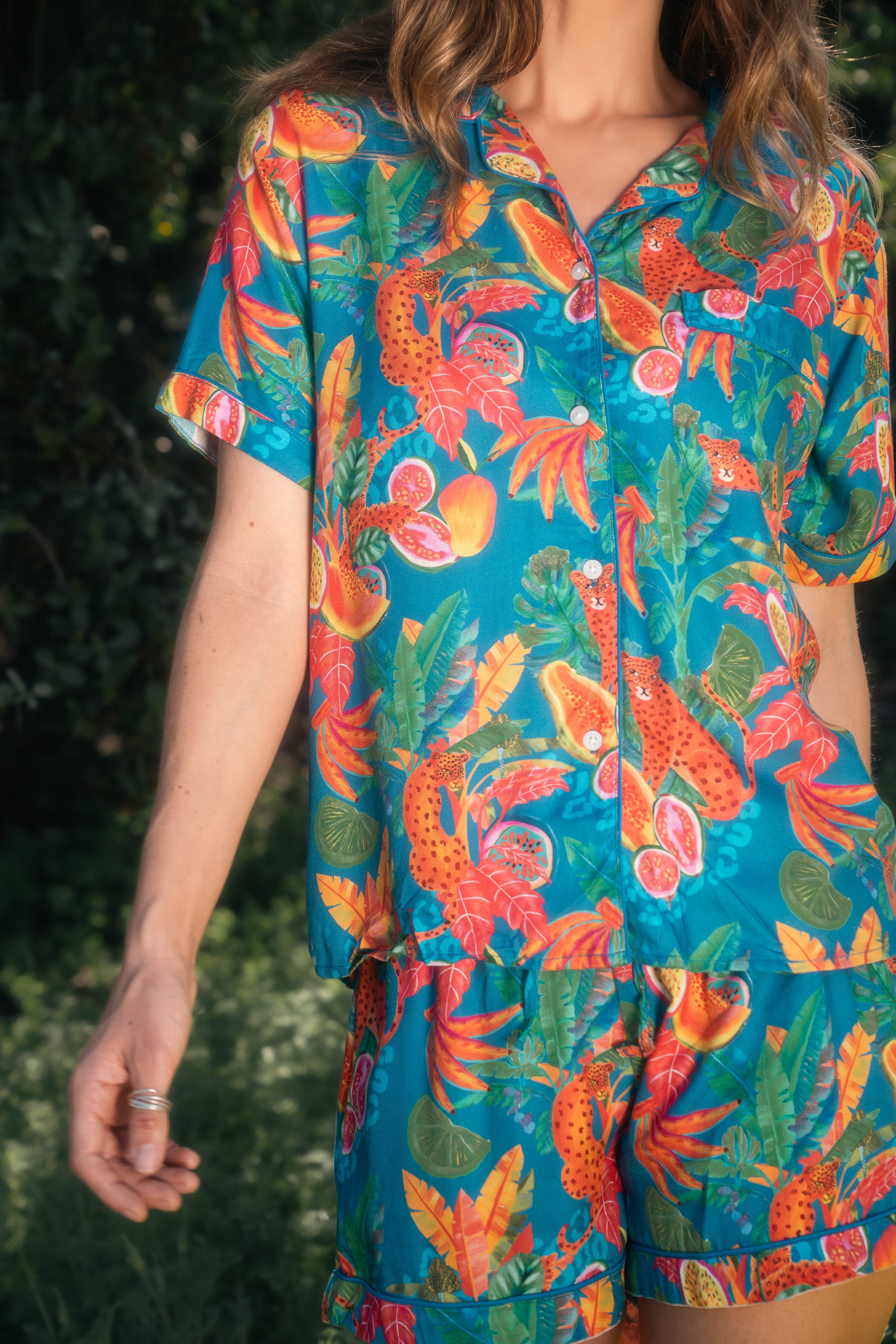 Pijama Tulipan Leopardo Azul S26