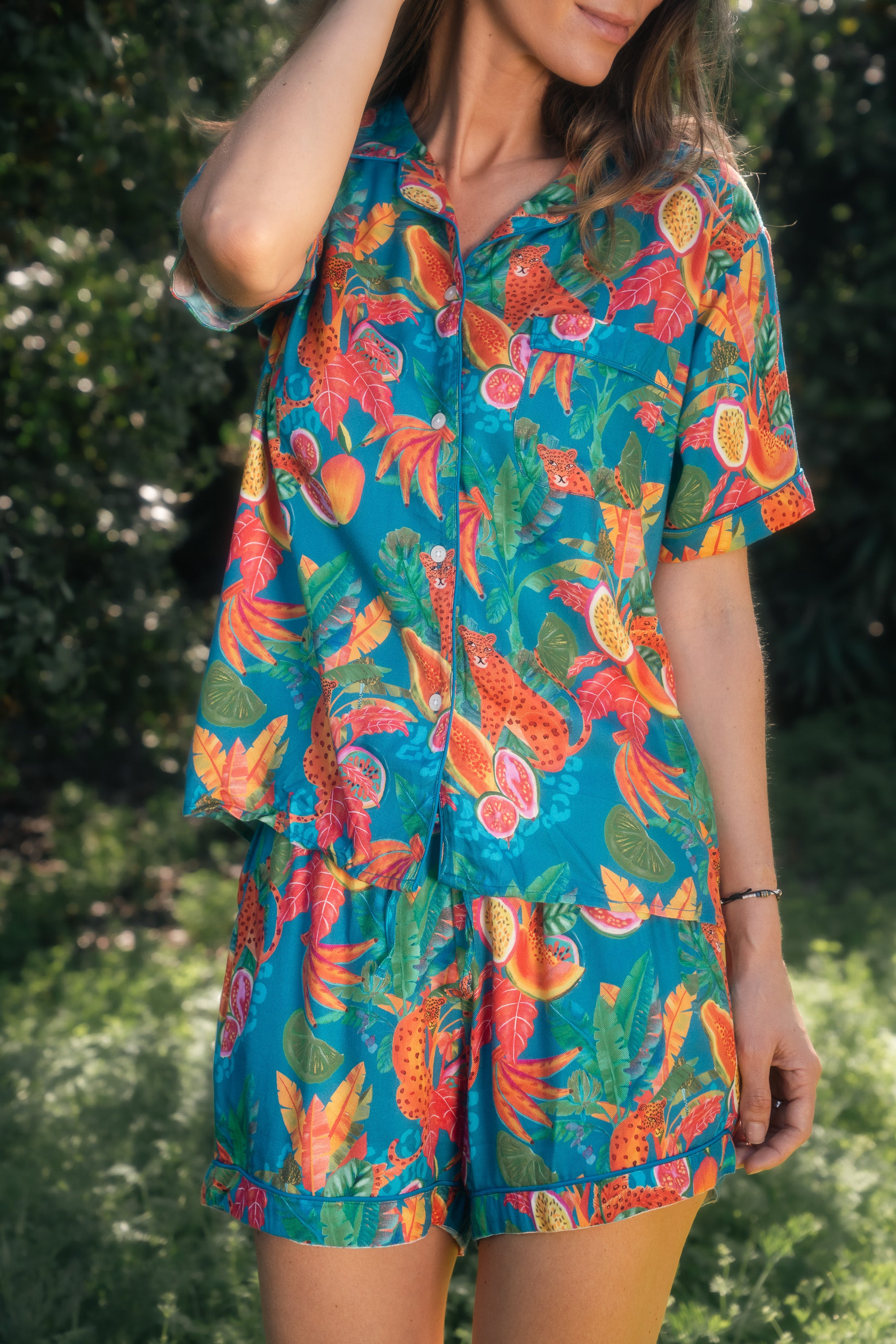 Pijama Tulipan Leopardo Azul S26