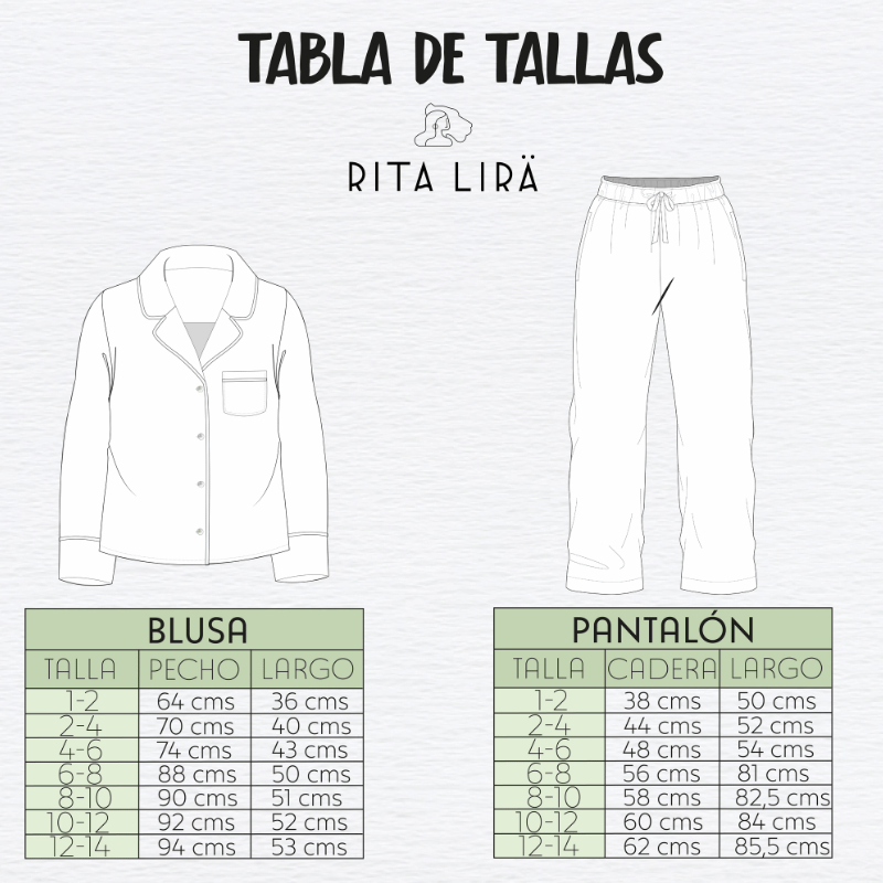 Pijama infantil girasol Monos y paraguas W25