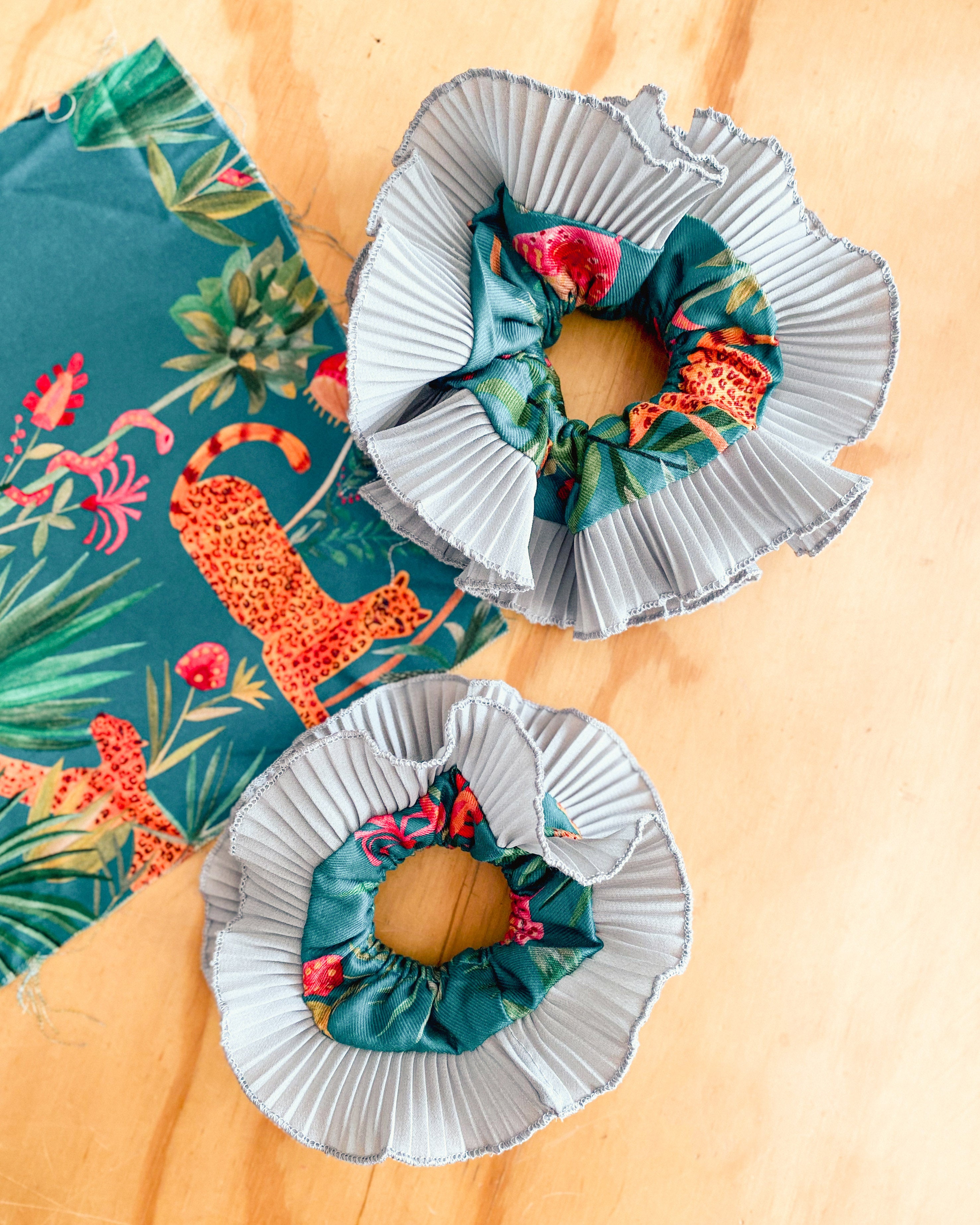 Colet Bambita Manza Leopardo verde