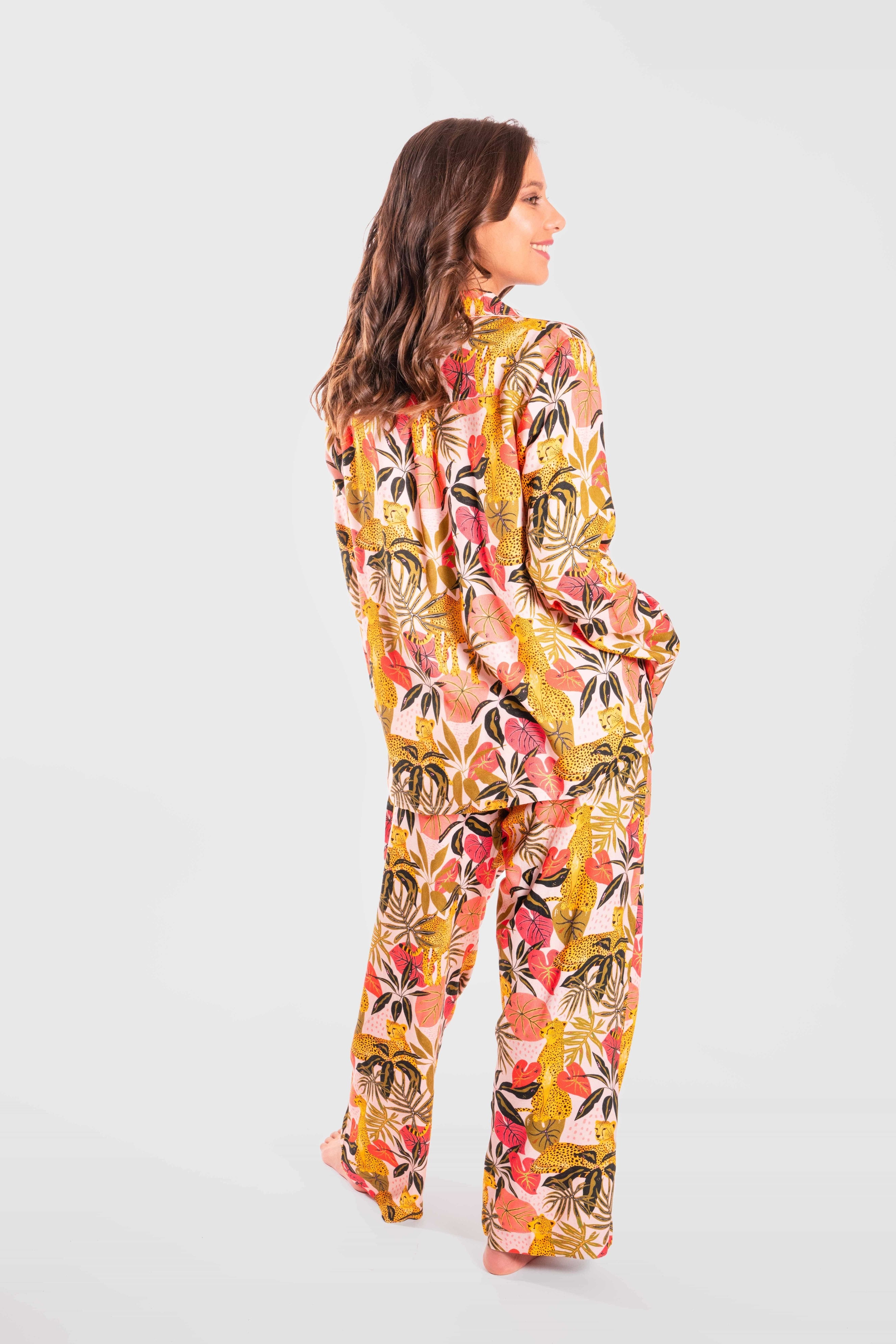 Pijama violeta chita rosado W24