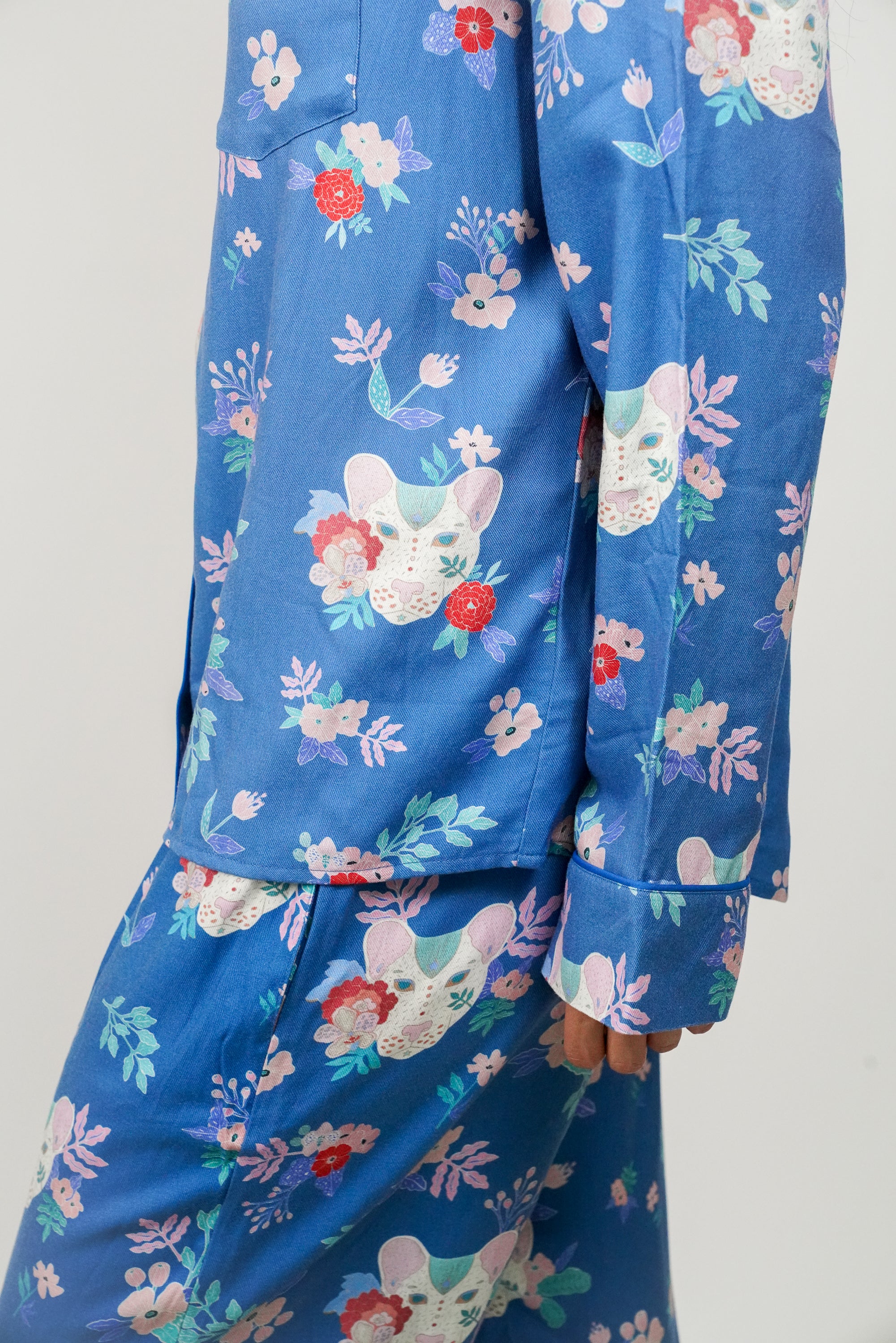Pijama Violeta Pumita florido Pia Aldana W26