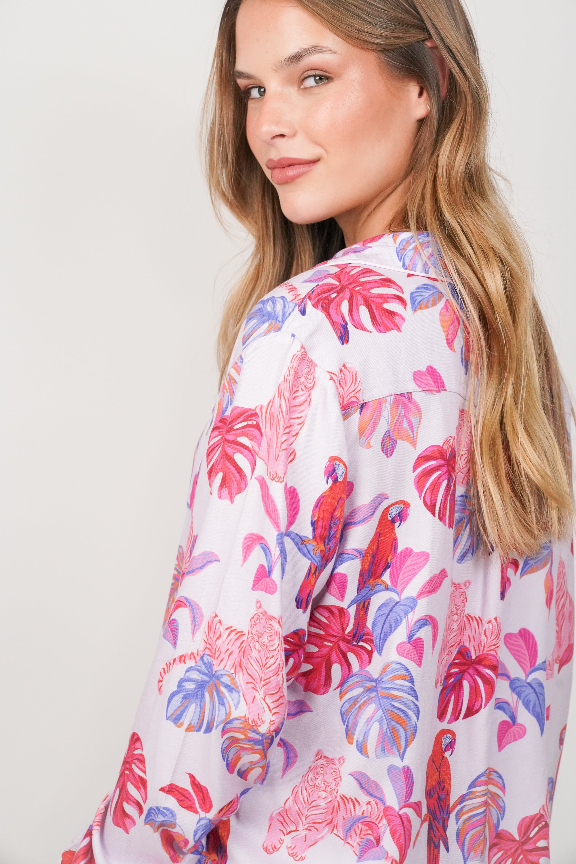 Pijama Violeta Tigre Rojo Rosado W26