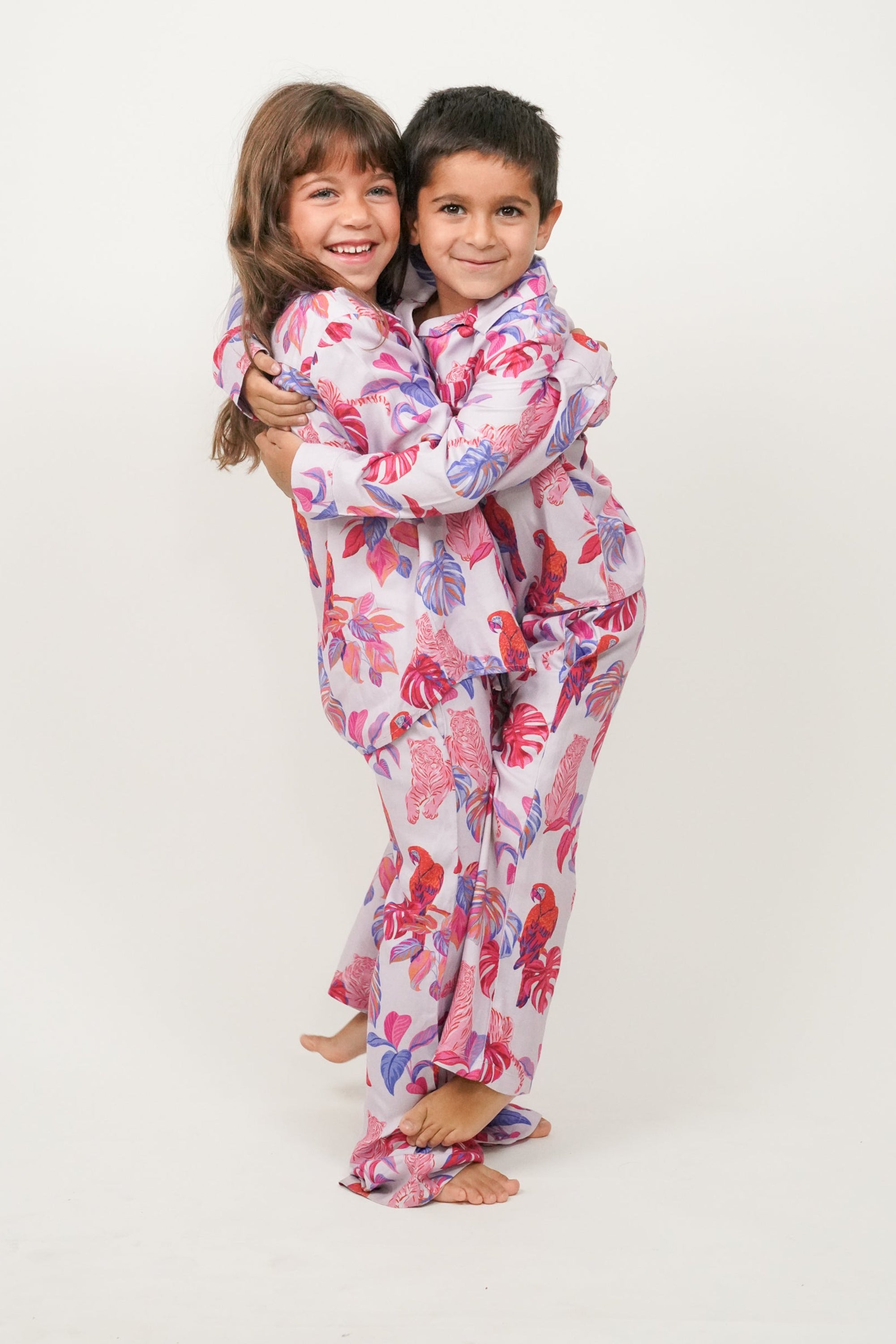 Pijama Infantil Tigre Rojo Rosado W26