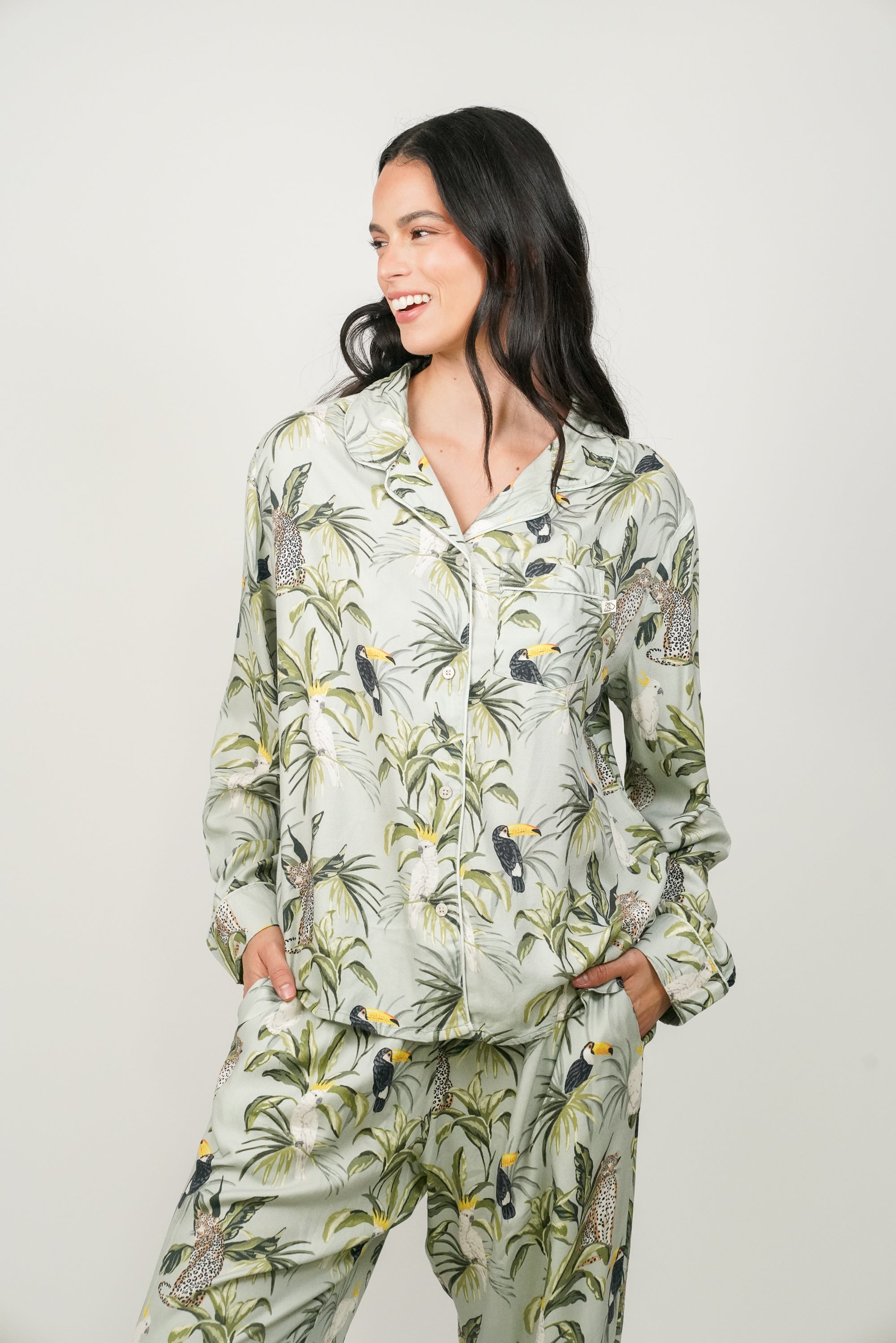 Pijama Violeta Leopardo Cacatuas W26