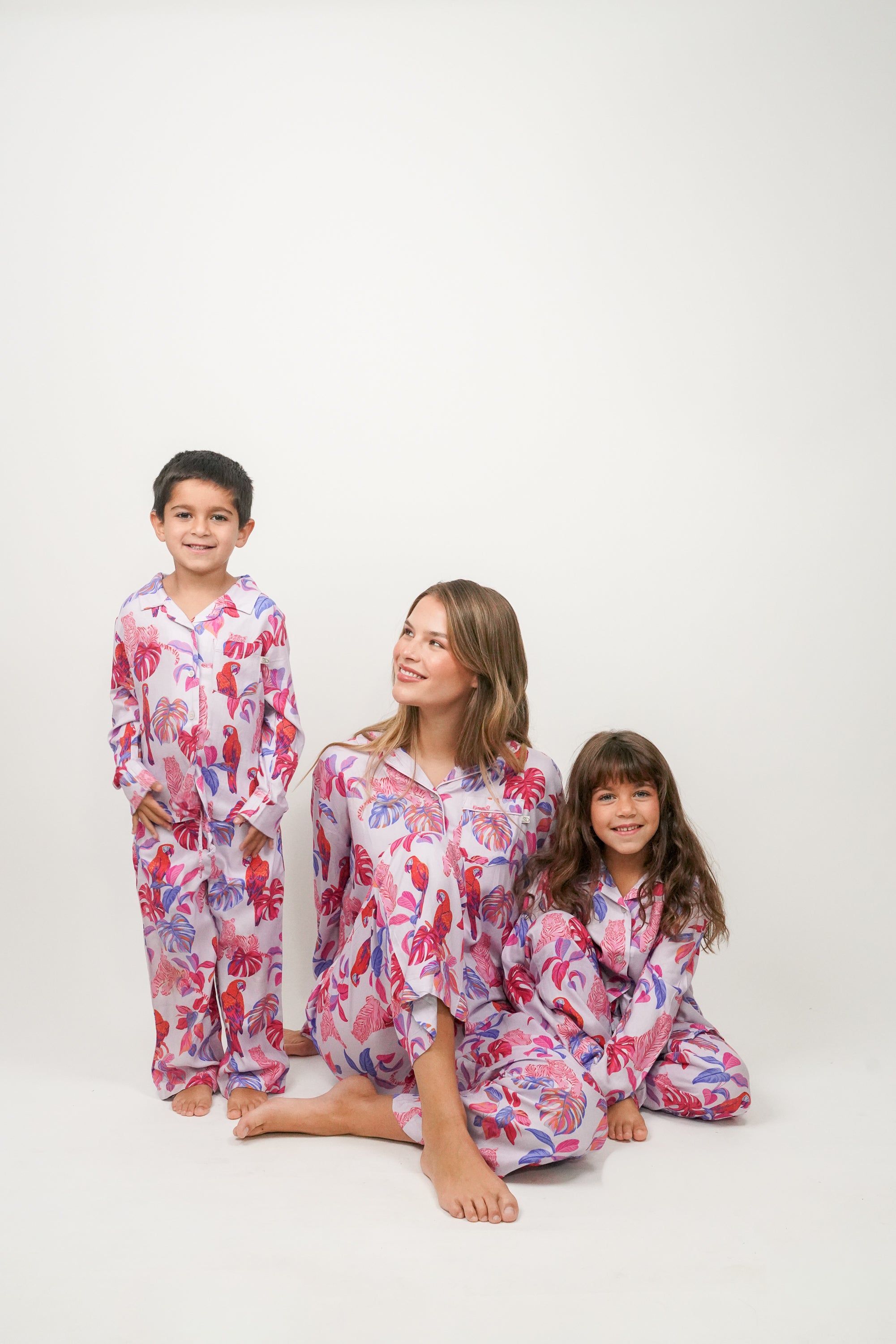 Pijama Violeta Tigre Rojo Rosado W26