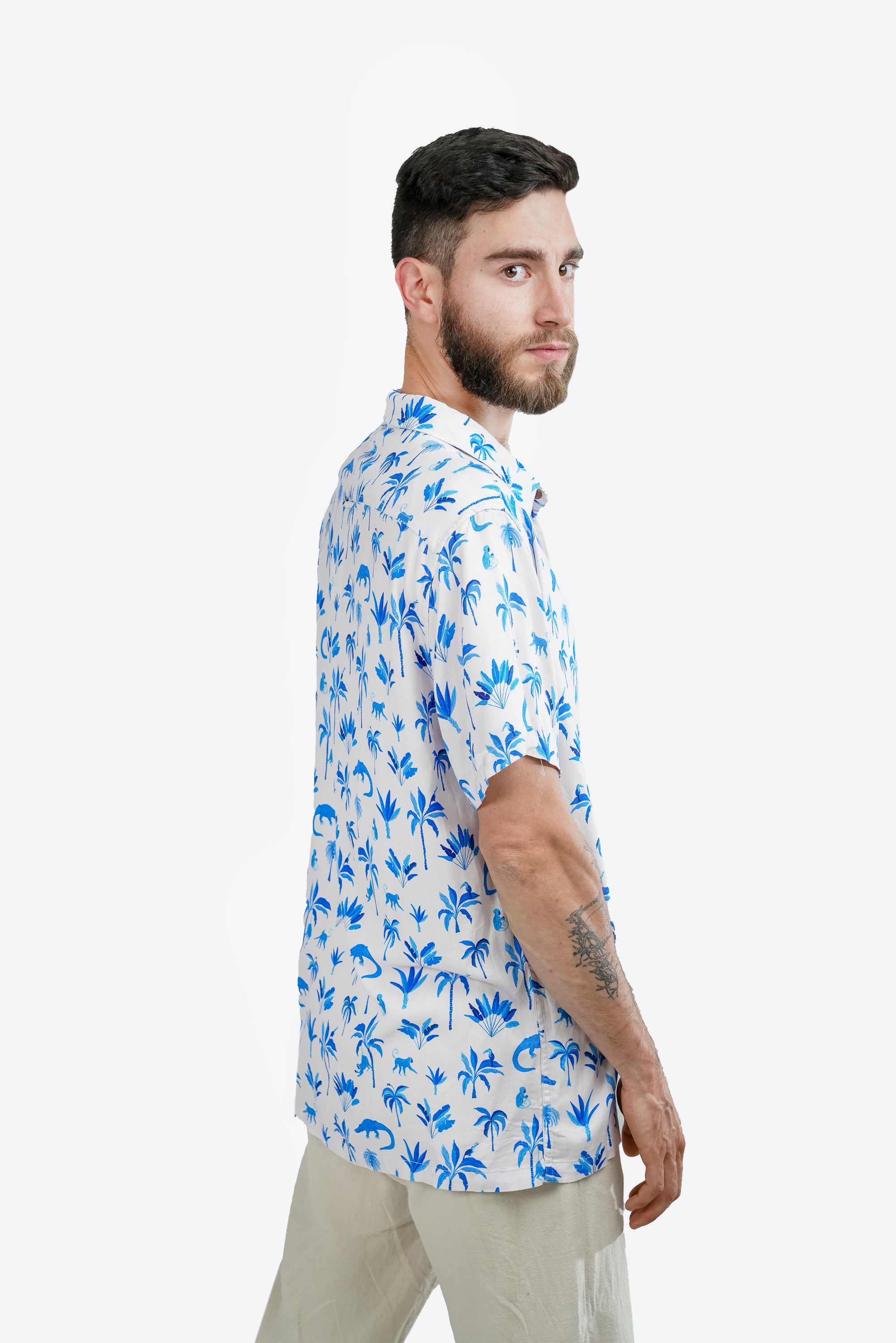 Camisa Alirio Jungla Azul S26