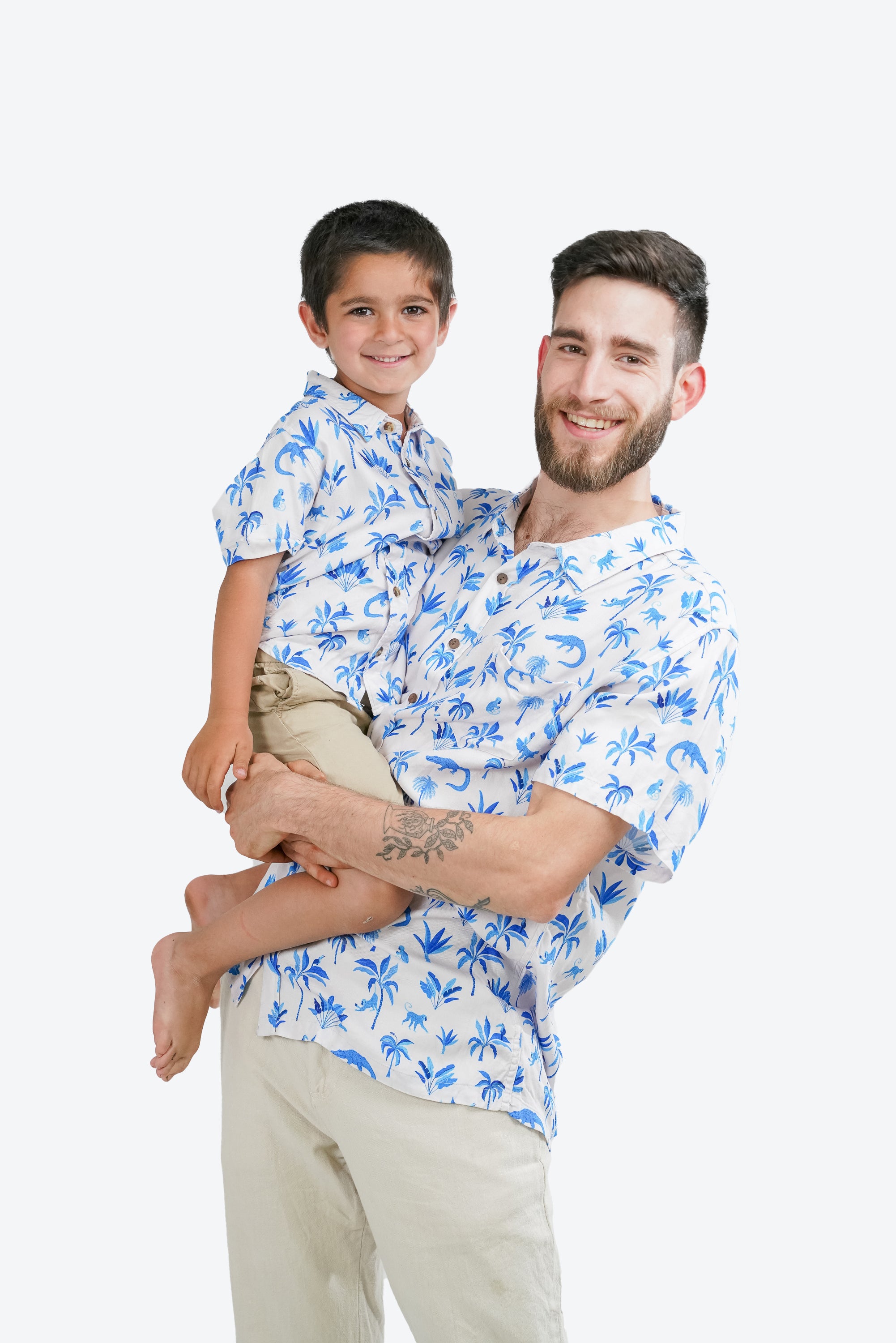 Camisa Alirio Jungla Azul S26