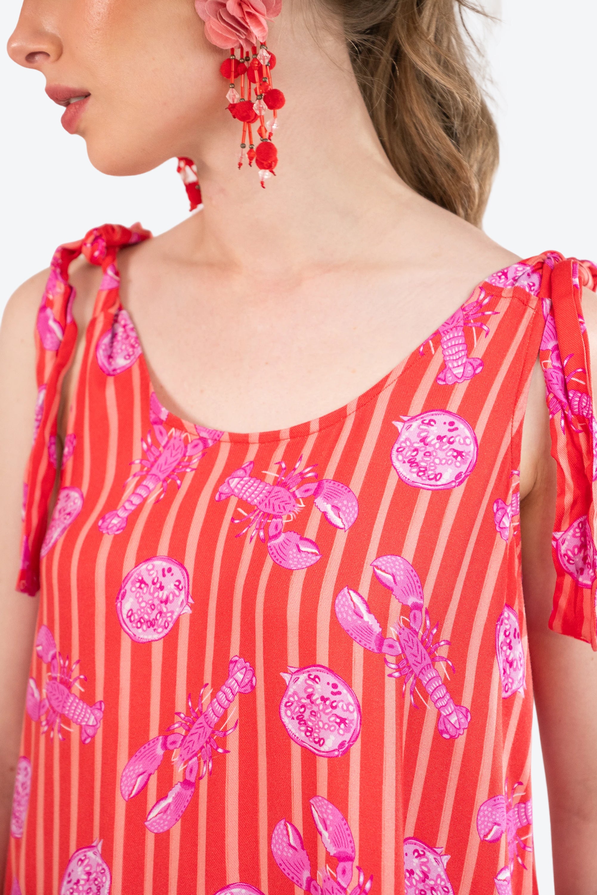 Vestido largo Astromelia Langosta S26