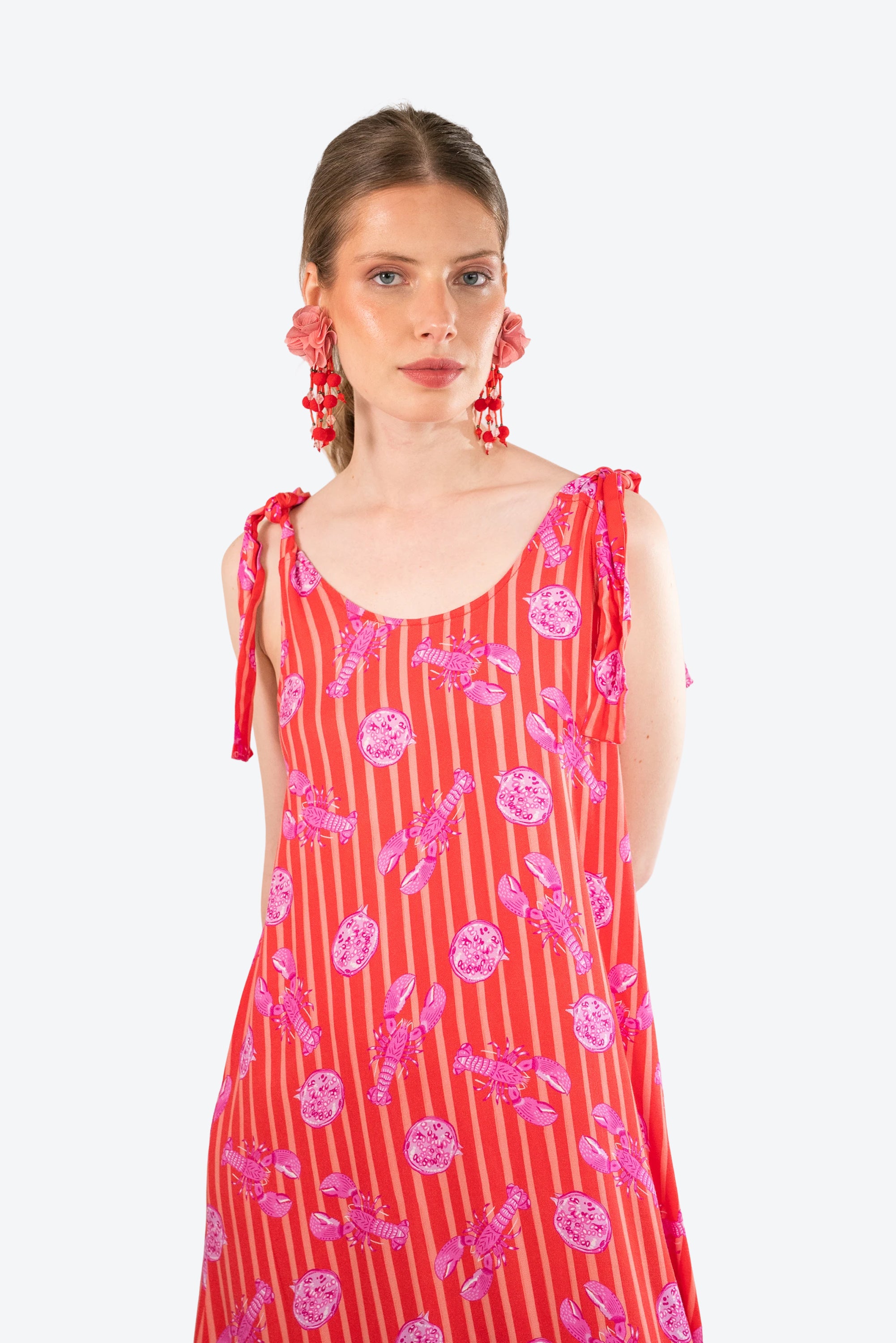 Vestido largo Astromelia Langosta S26