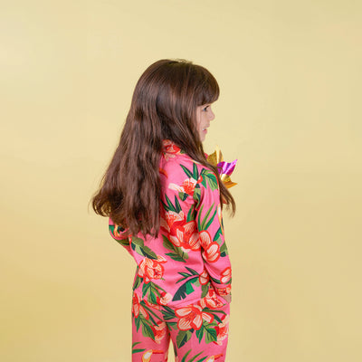 Pijama Girasol Niña Tucan Rosa