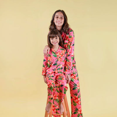 Pijama Girasol Niña Tucan Rosa