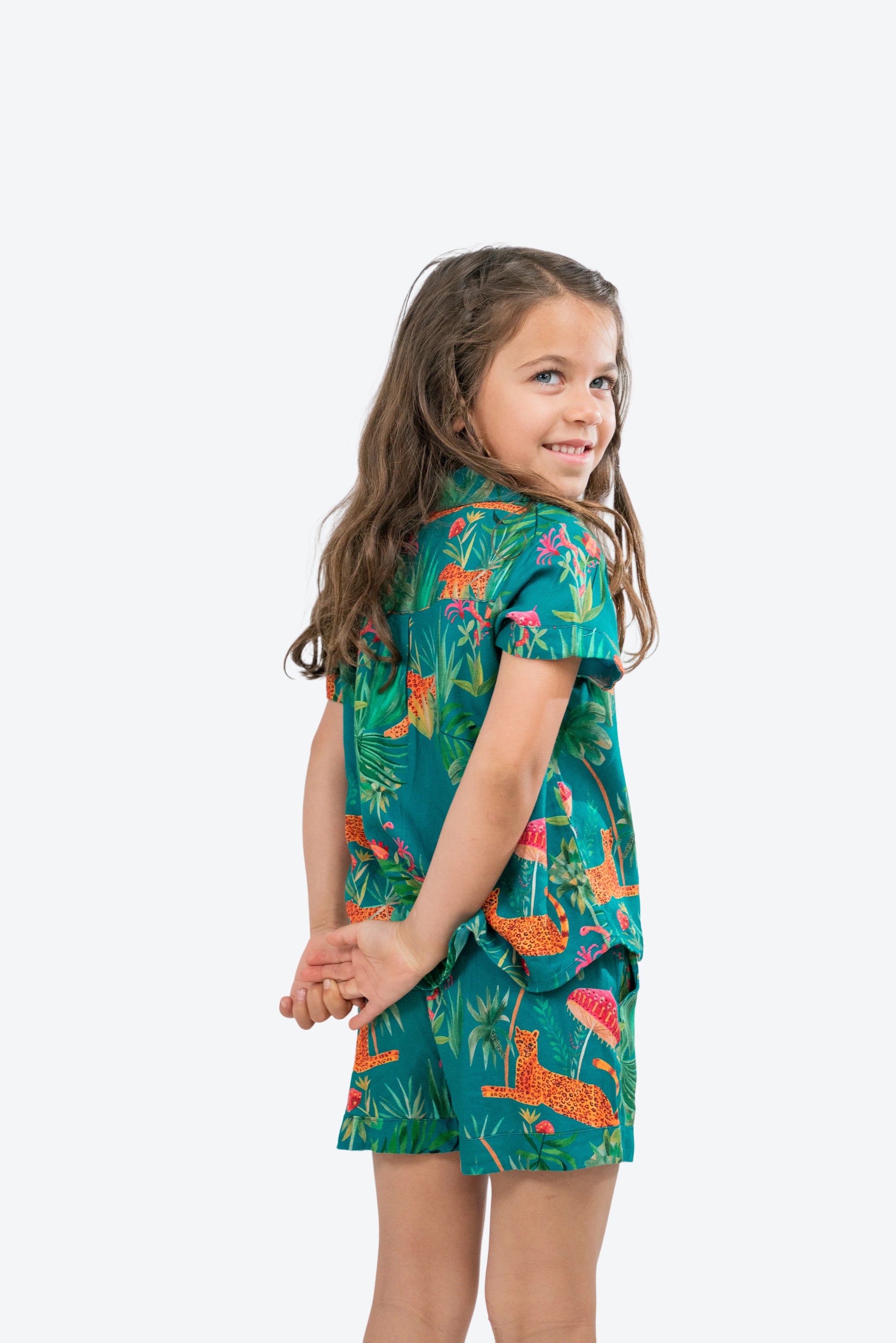 Pijama infantil Jazmin Leopardo Paraguas S26