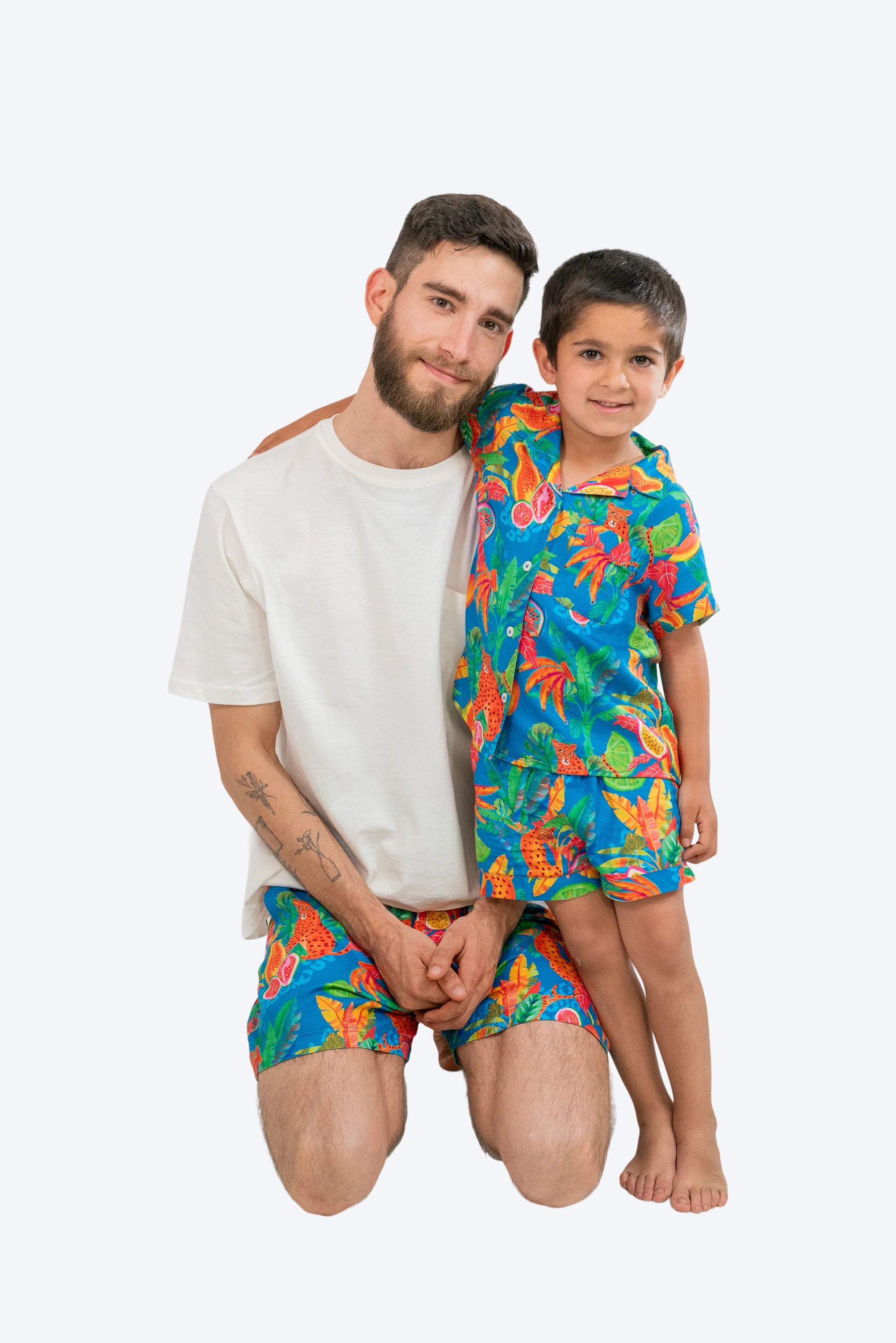 Pijama infantil Jazmin Leopardo Azul S26