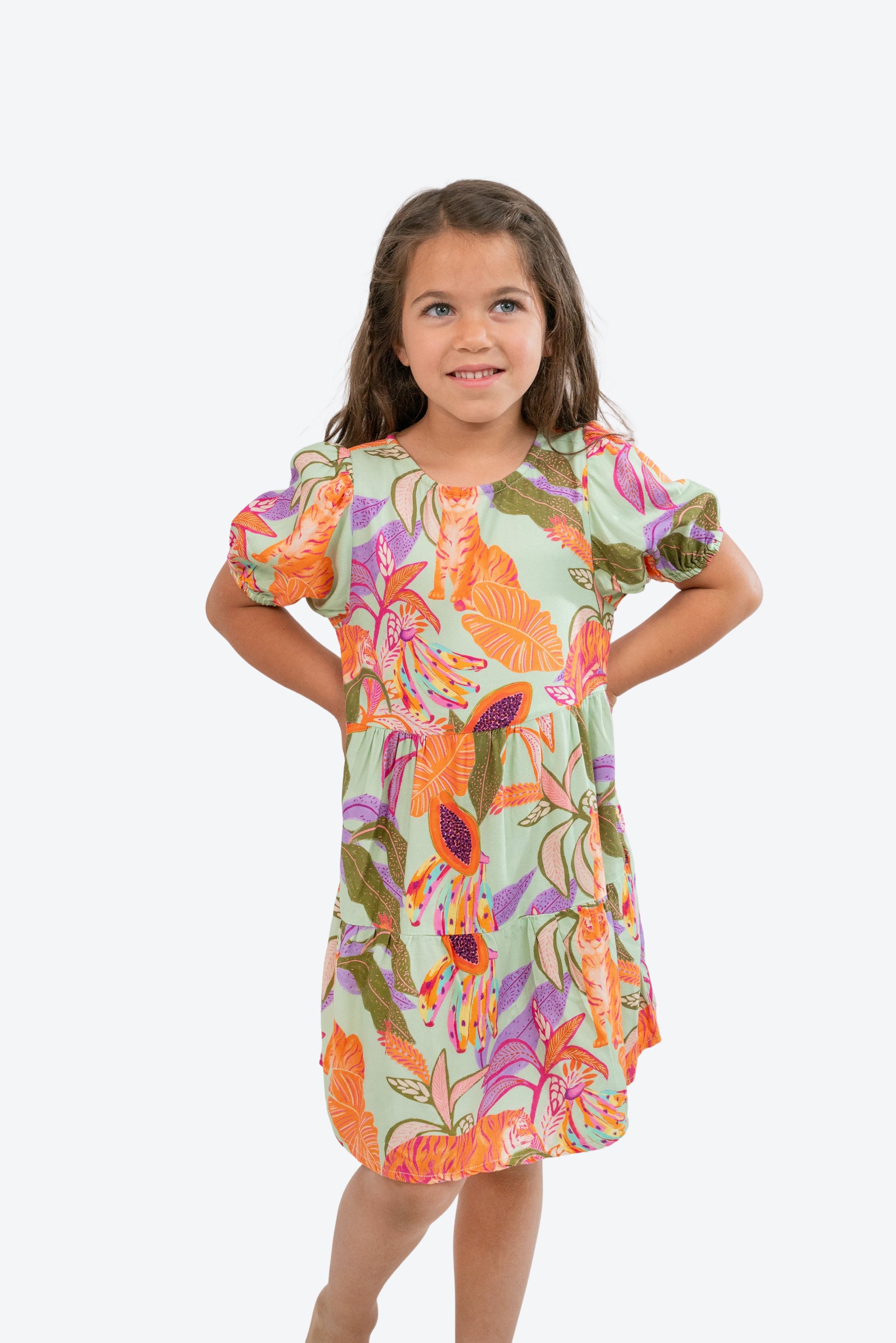 Vestido Infantil Magnolia Tigre S26