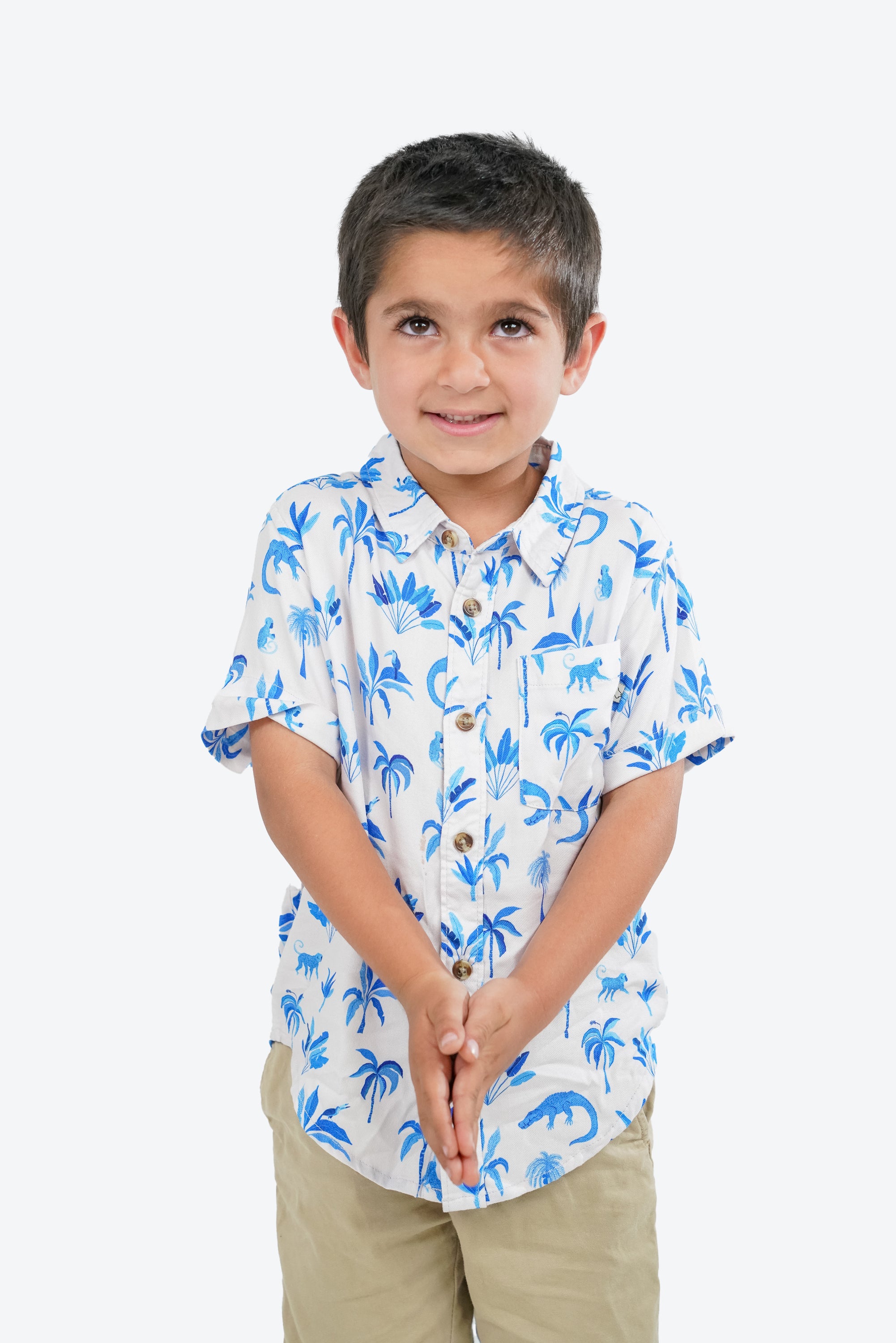 Camisa Lily infantil Jungla Azul S26