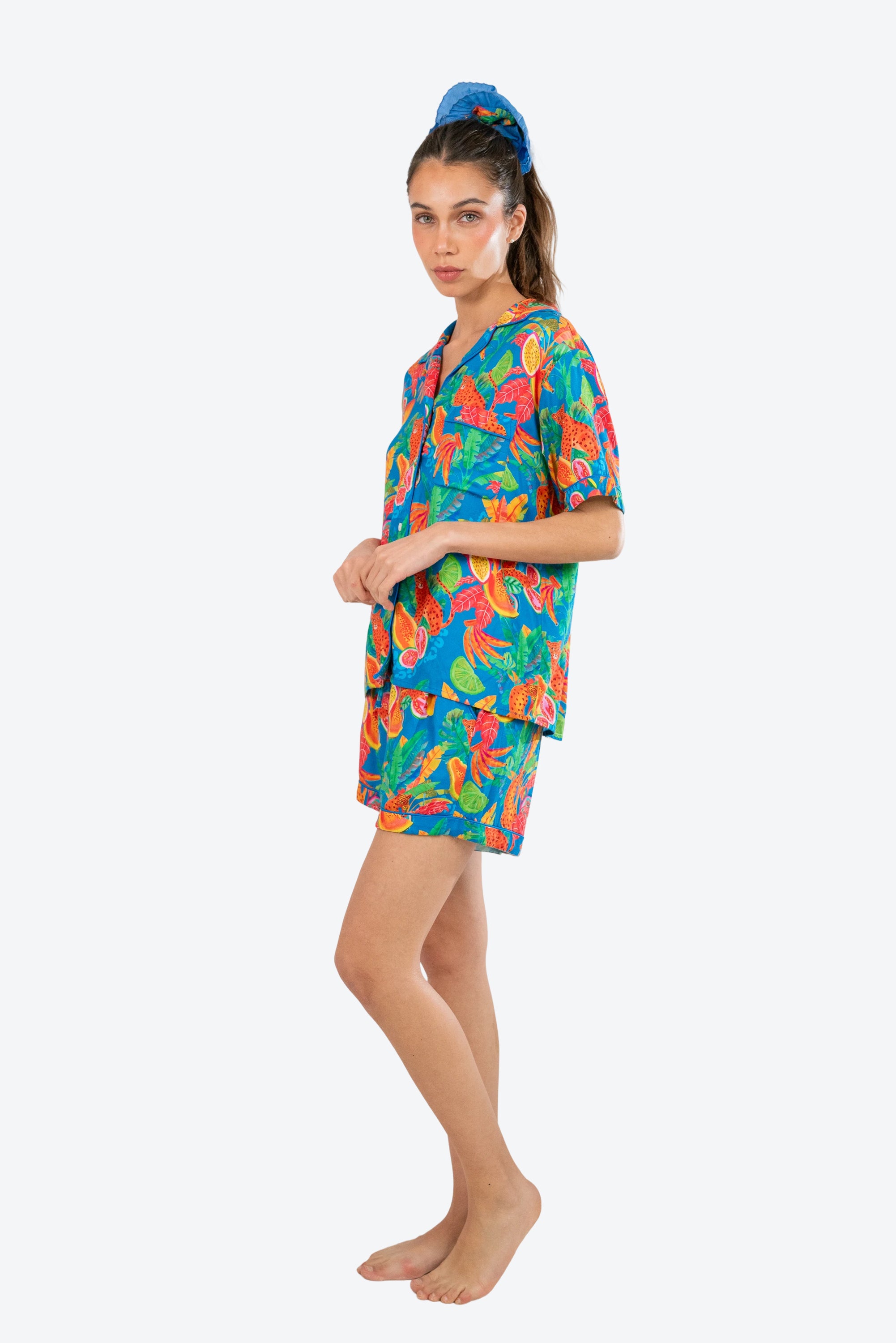 Pijama Tulipan Leopardo Azul S26