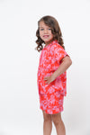 Pijama infantil jazmin leopardo rojo rosa S25