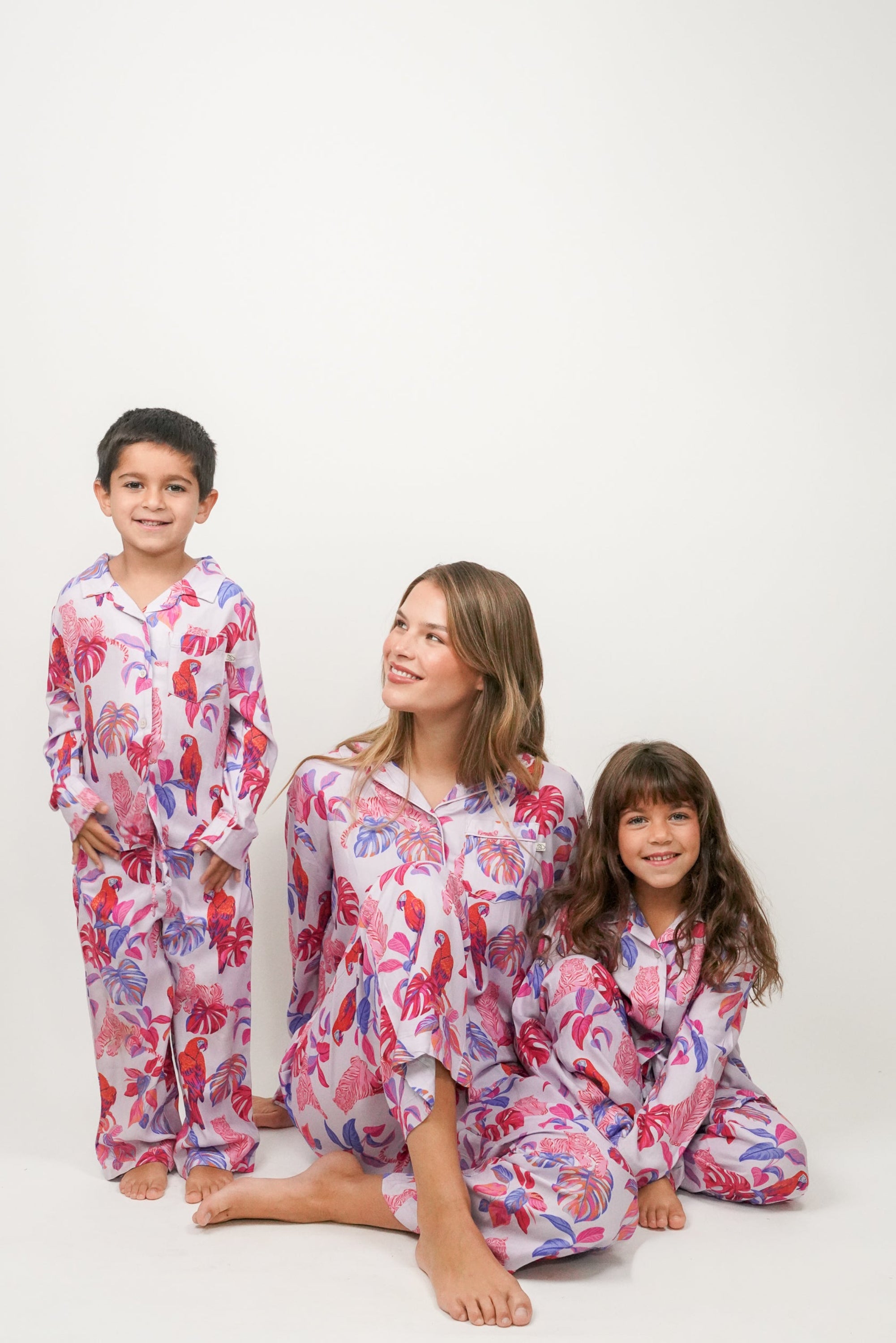 Pijama Infantil Tigre Rojo Rosado W26