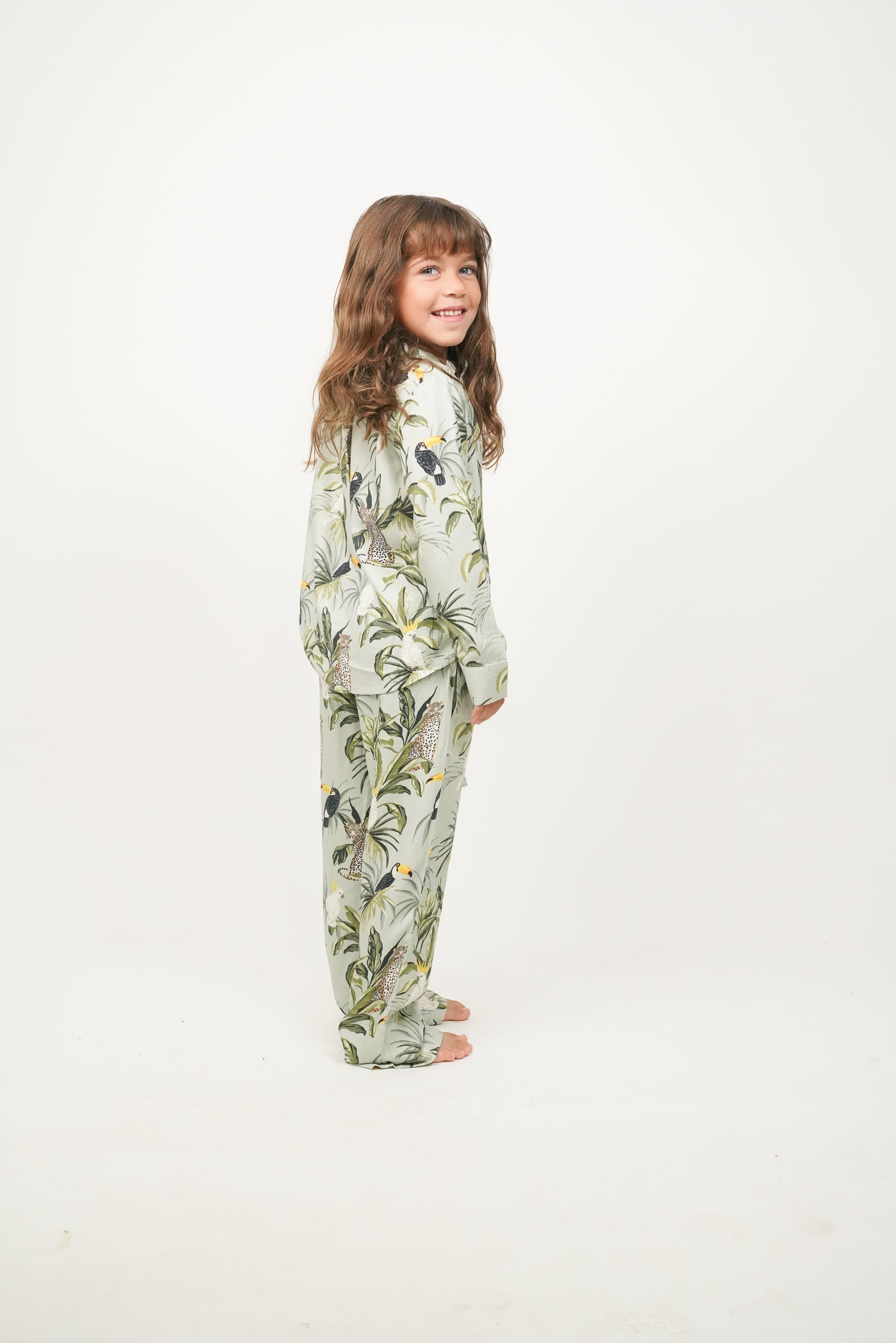 Pijama Infantil Leopardo Cacatuas W26