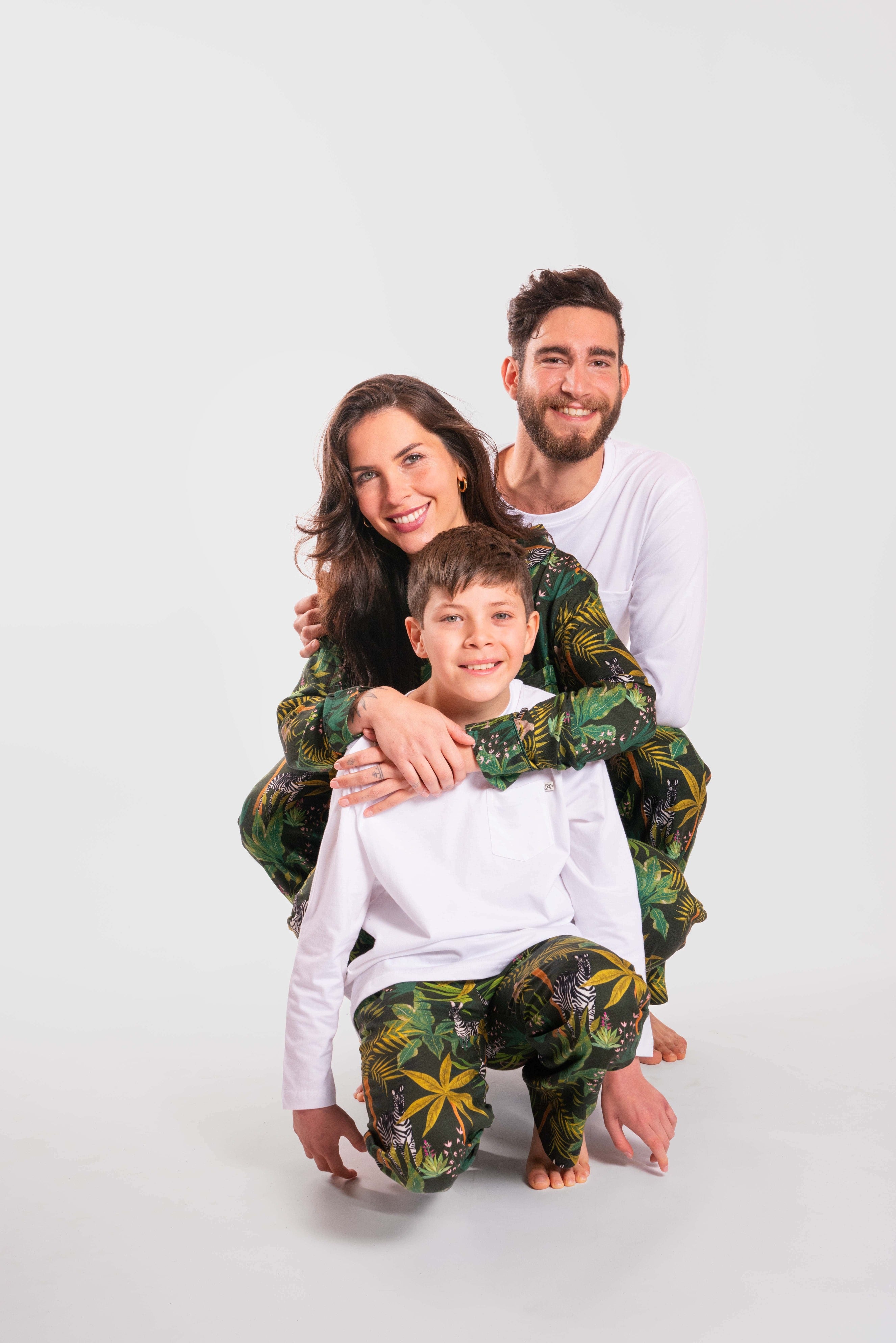 Pijama infantil orquidea jungla cebra W24