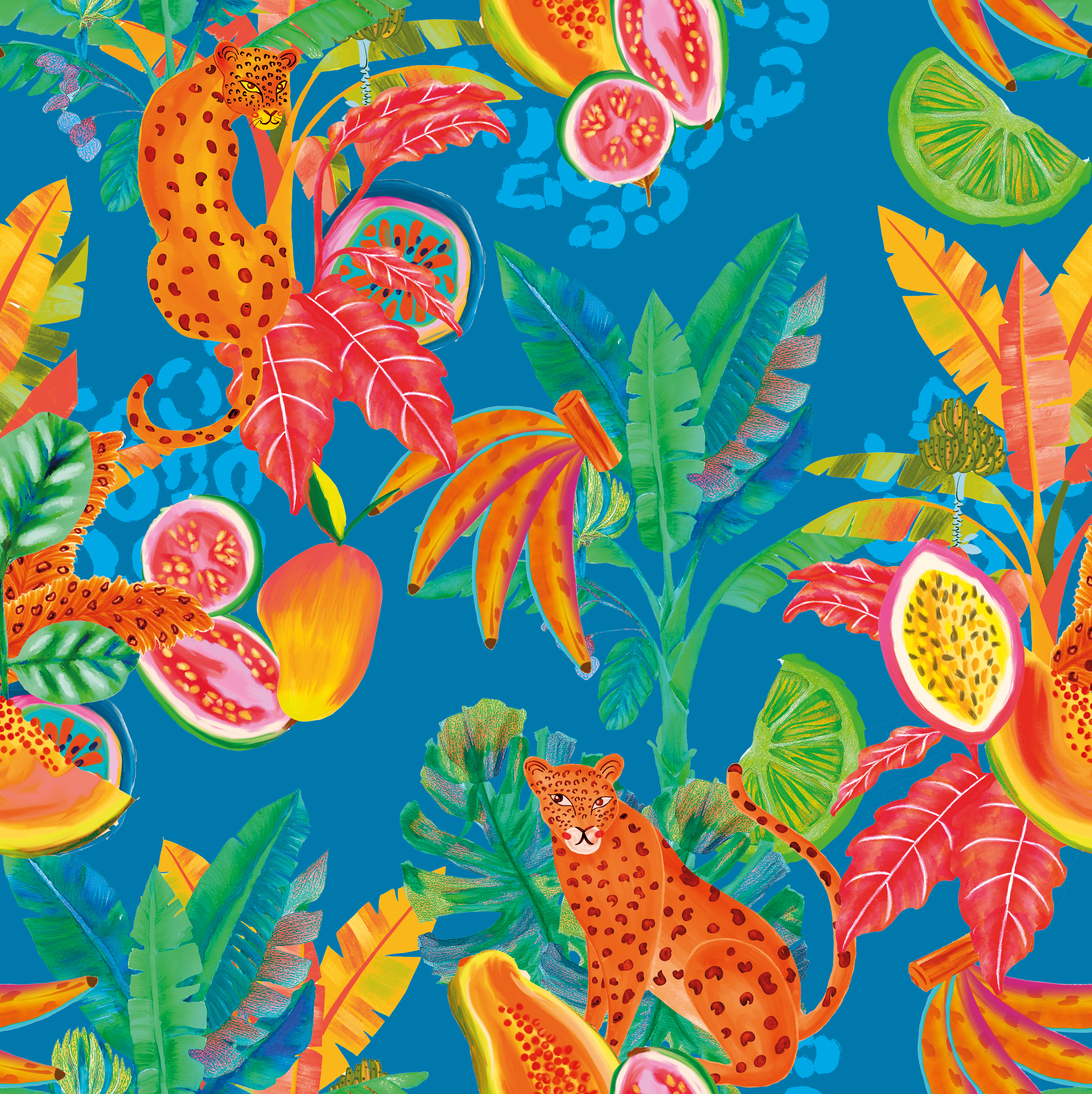 Pijama Tulipan Leopardo Azul S26